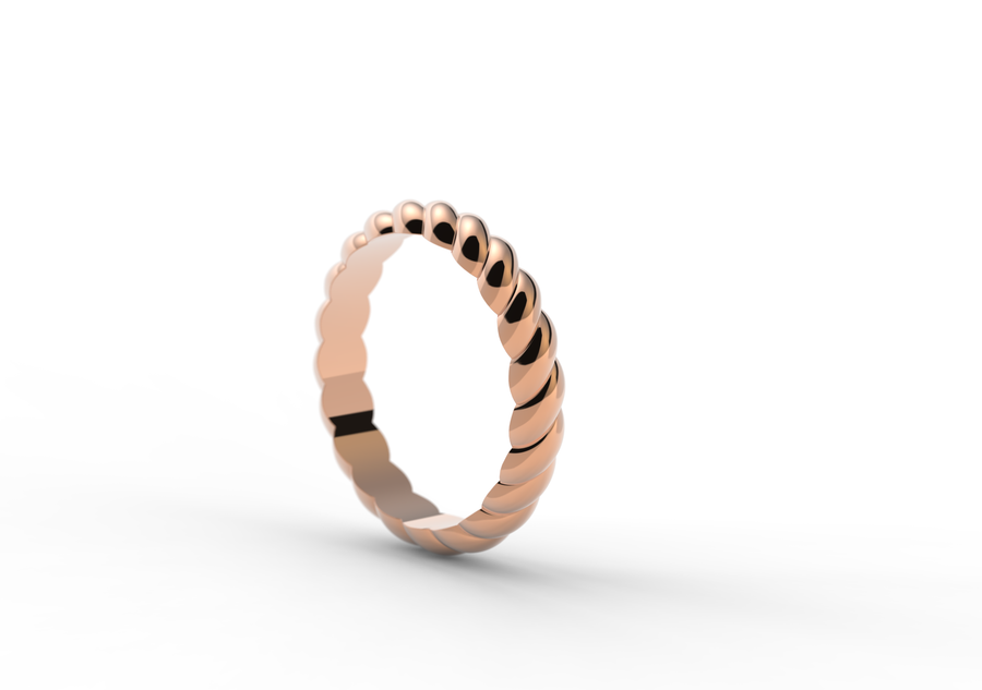 Luxe Legacy, Ring, 3.5mm,  made in 18kt Solid Rose Gold, 750/1000