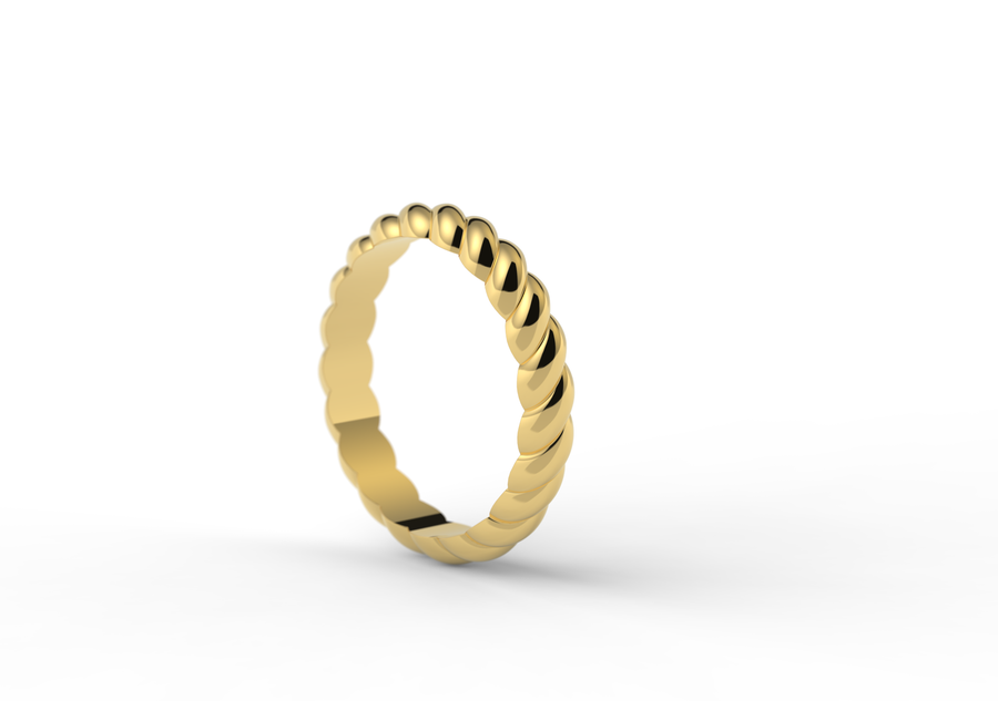 Luxe Legacy, Ring, 3.5mm,  made in 18kt Solid Rose Gold, 750/1000