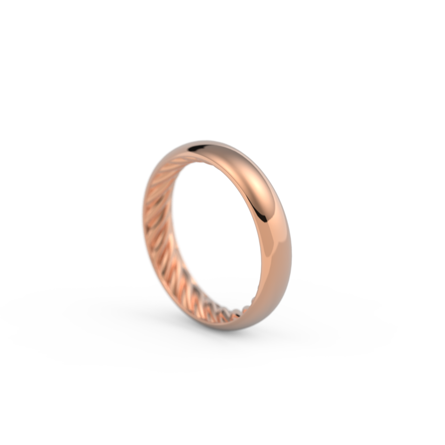 Secret Heritage Ring 5.0mm in 18kt Solid Gold, 750/1000